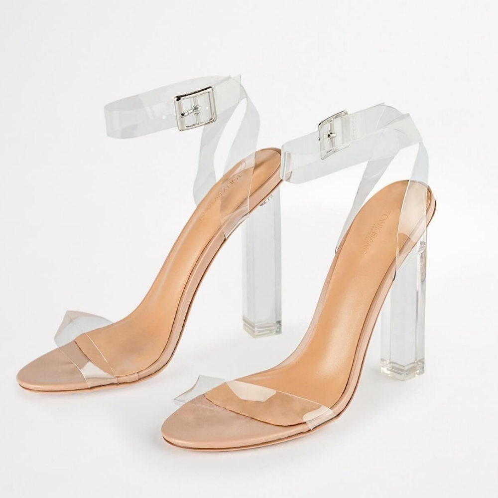 Tony Bianco Kiki Clear nude Heels